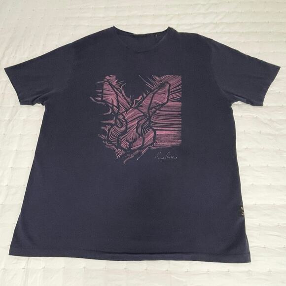 Rare Rabbit Other - Rare Rabbit Digiwave 2 Graphic Tee Men's XXL Navy Blue | Pima Cotton | EUC